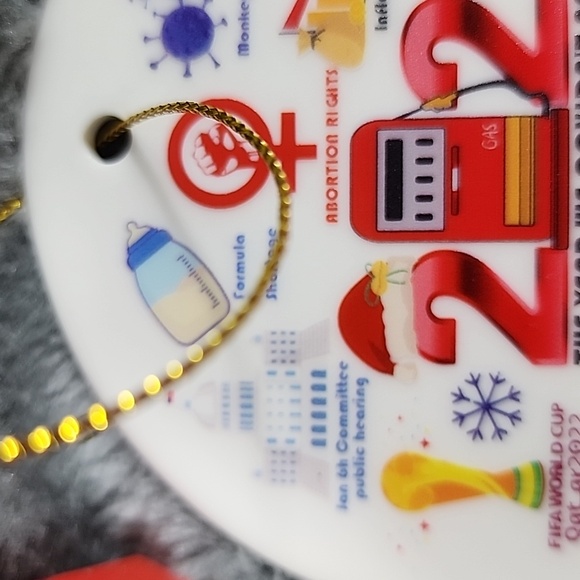 2022 What a  Year!! Highlights for 2022 in one ornament. New. - Picture 3 of 6